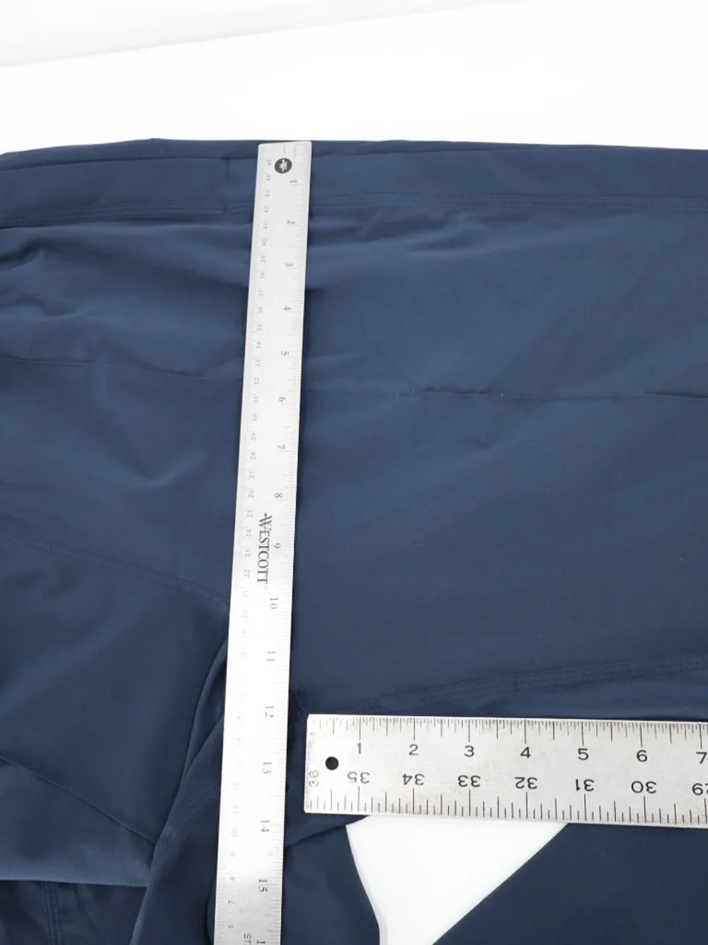 Lululemon Pants Womens 10 Wanderer Cropped Elastic Waist High Rise Casual Blue